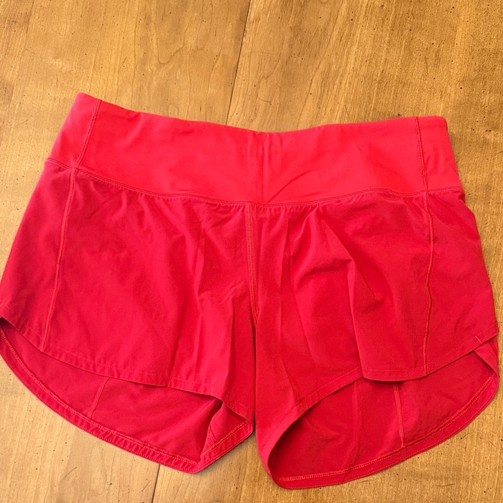 Women's Lululemon Red Athletic Shorts